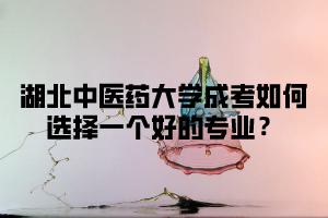 湖北中醫(yī)藥大學(xué)成考如何選擇一個好的專業(yè)